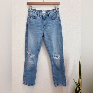 Frame Le High Straight Distressed Jeans Size 26